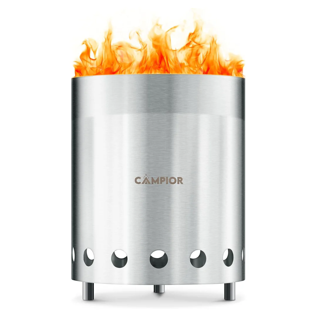 Campior Wood Burning Smokeless Outdoor Fire Pit Stove