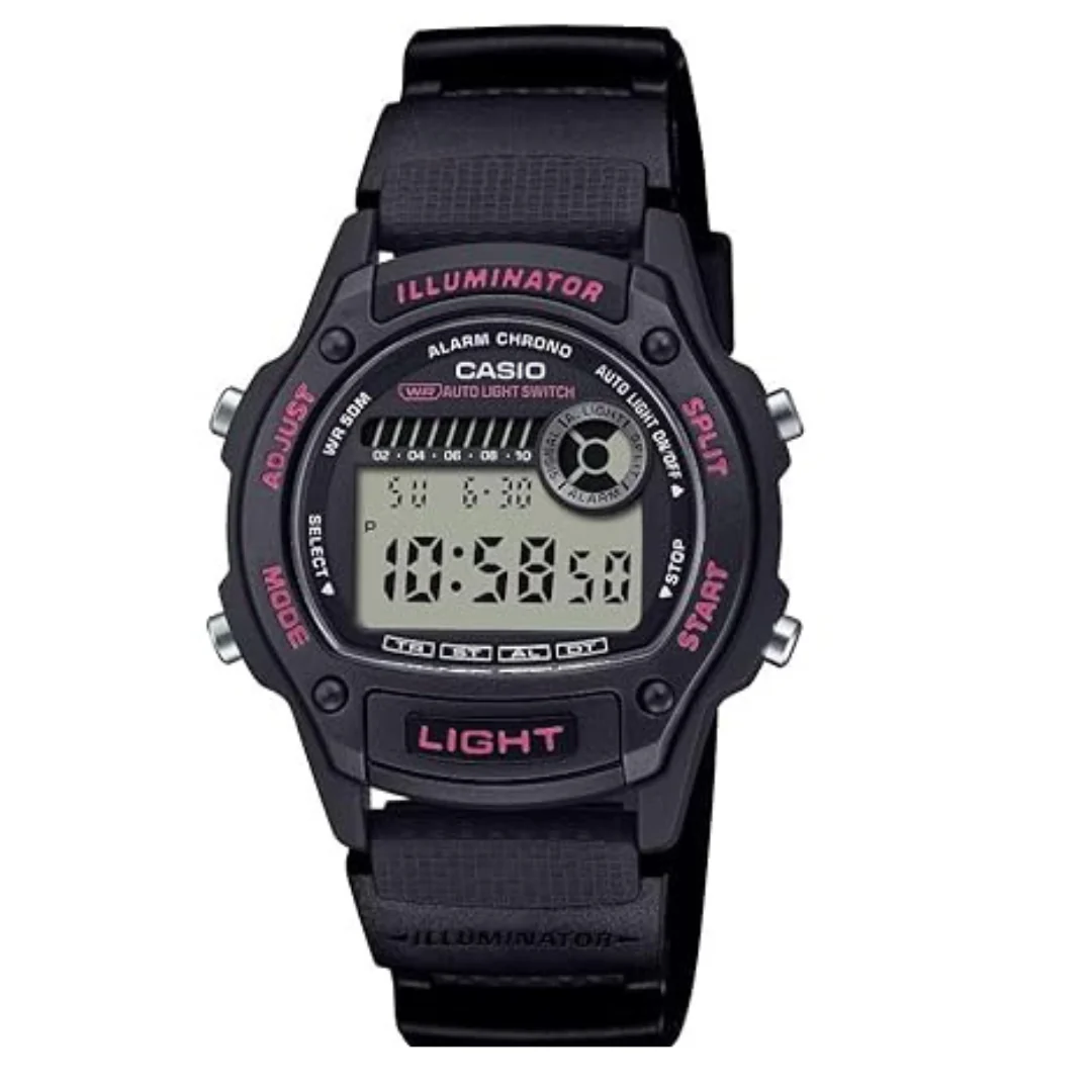 Casio W220H Illuminator Digital Watch with LED Backlight