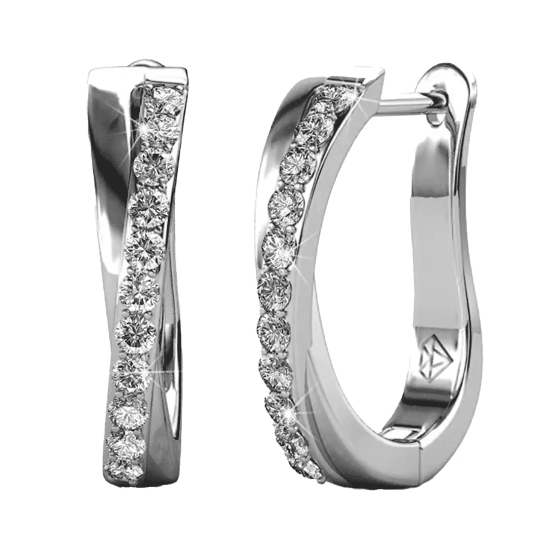 Cate & Chloe Amaya 18k Gold Plated 16mm Hoop Earrings
