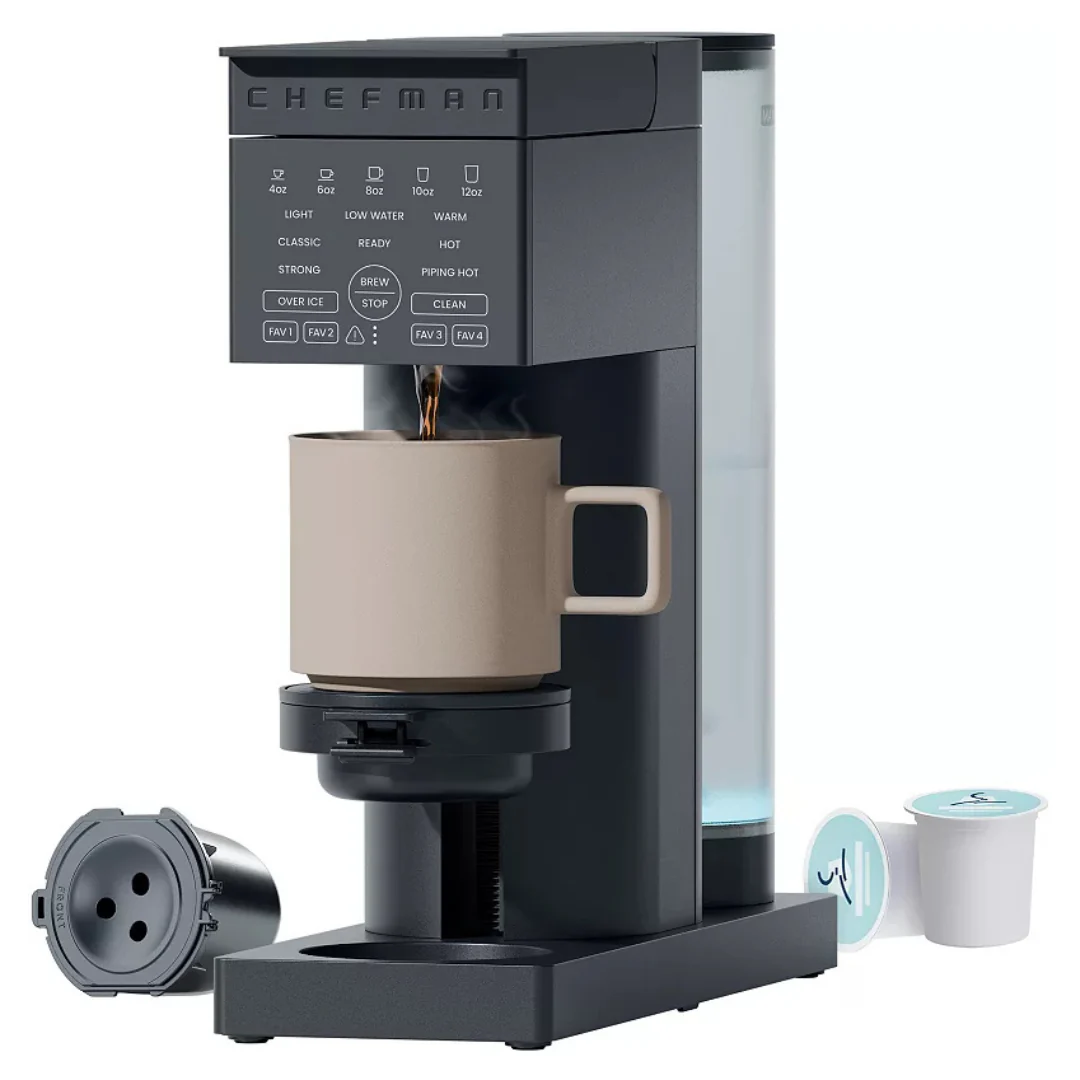 Chefman Caffeinator Single Serve Coffee Maker (2 Colors)