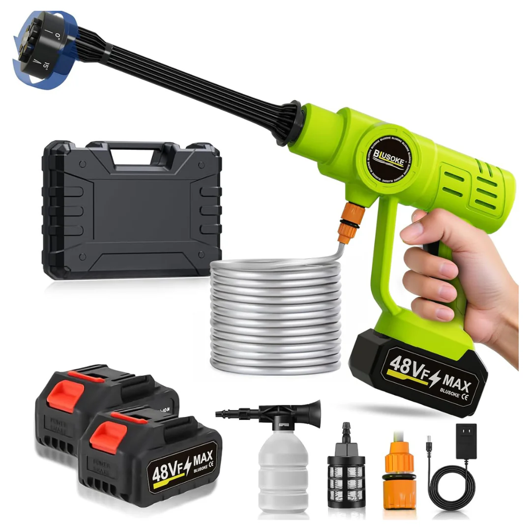 Cordless Pressure Washer With 48 V 3.0 Ah Dual Batteries