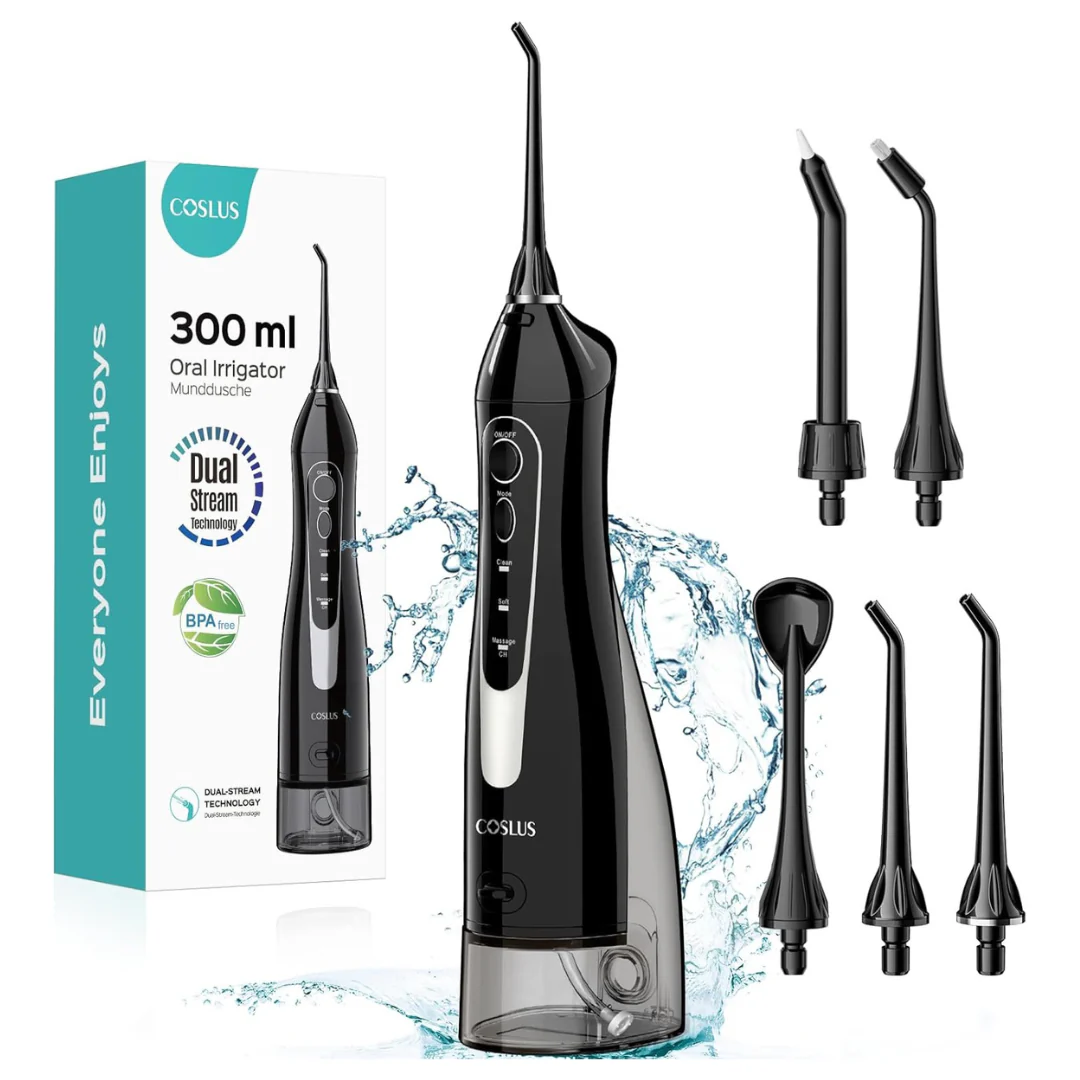 Coslus Professional Portable Rechargeable Cordless Water Flosser