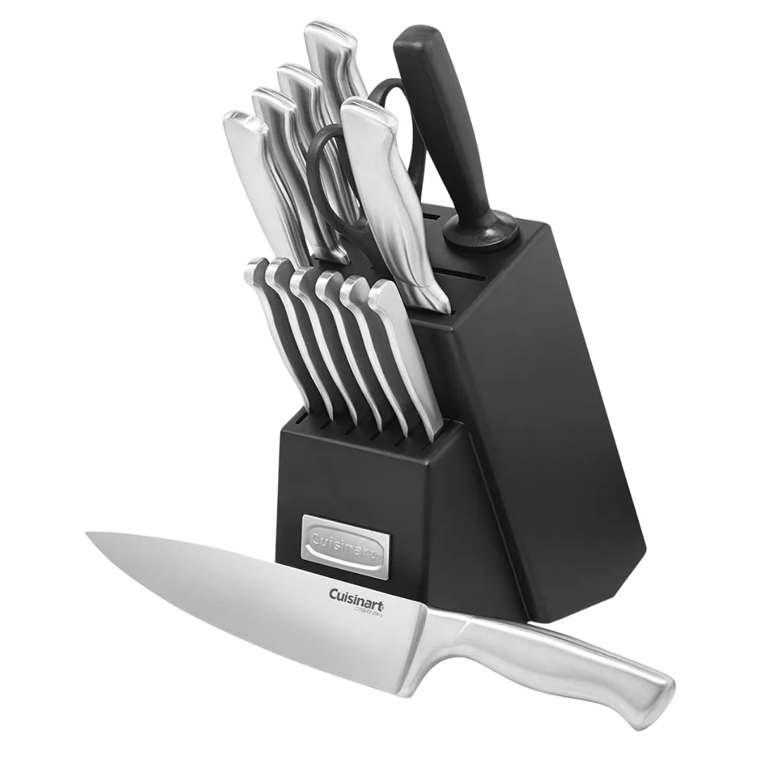 Cuisinart 15-Piece Stainless Steel Hollow Handle Cutlery Block Set