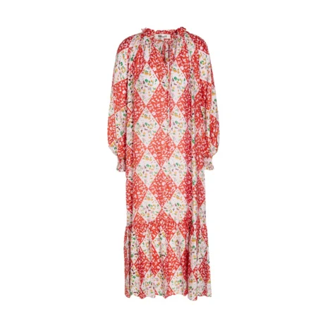 DVF Printed Voile Midi Dress