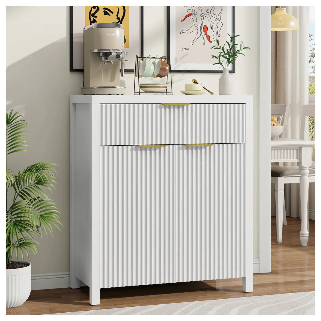 Ebern Designs Modern Sideboard Cabinet With Large Drawer (3 Colors)
