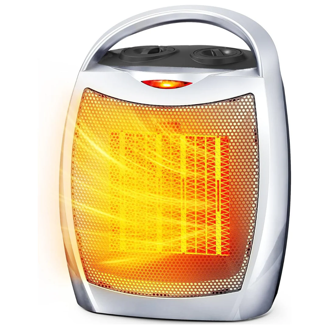 Electactic Portable Ceramic Space Heater With Thermostat