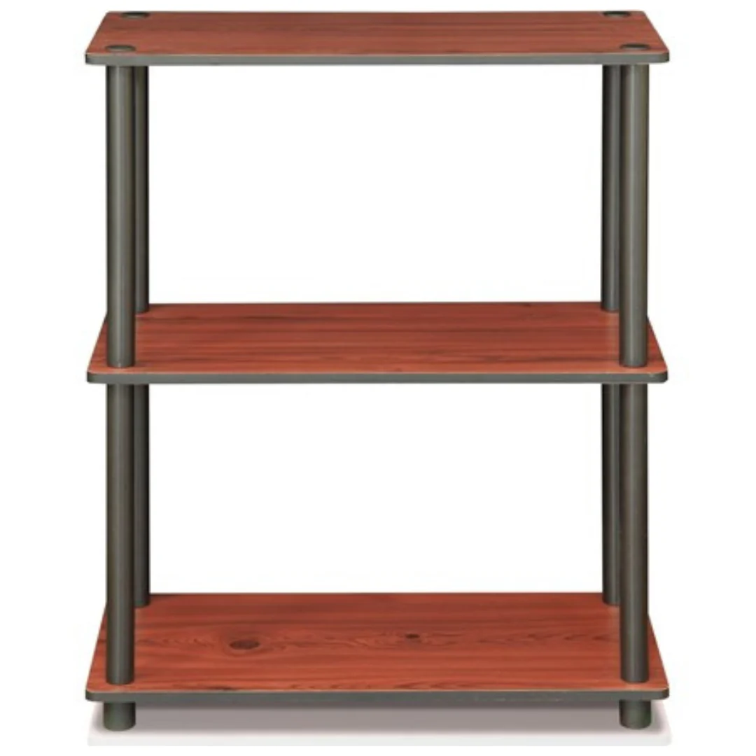 Furinno 3-Tier Turn-N-Tube Compact Multipurpose Shelf Display Rack