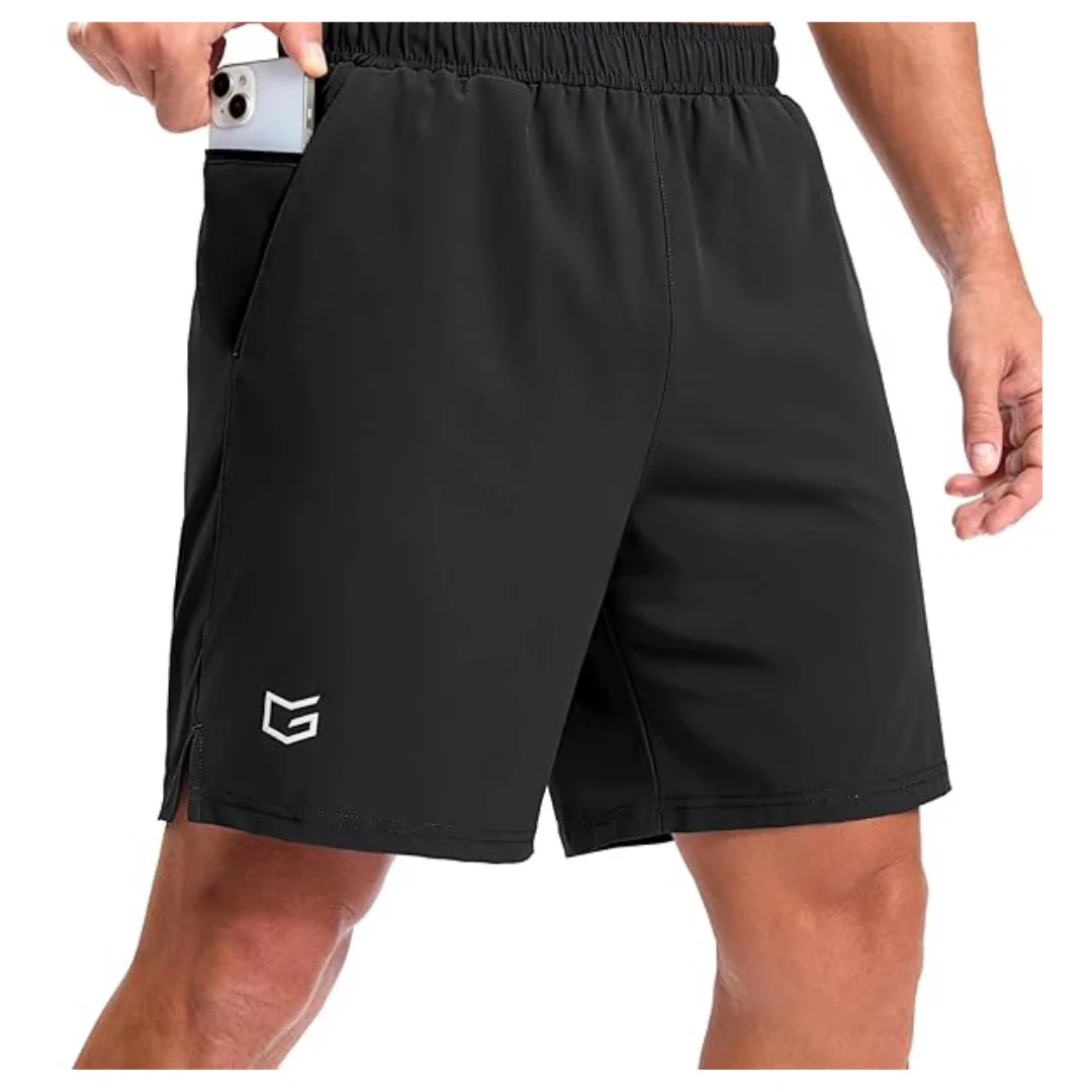 G Gradual Men's Athletic Shorts W/ 2-Pockets & 2-Zipper Pockets