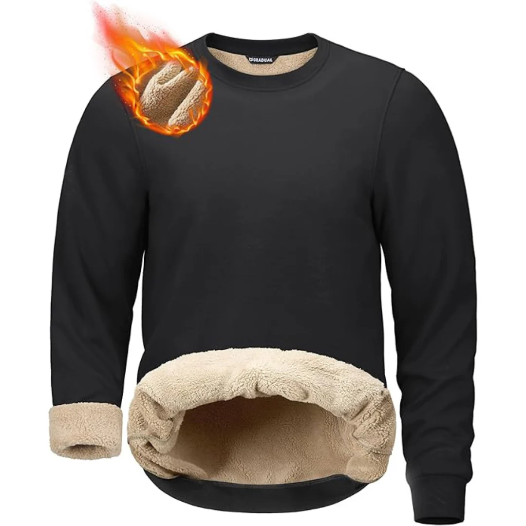 G Gradual Men's Sherpa Lined Sweatshirts