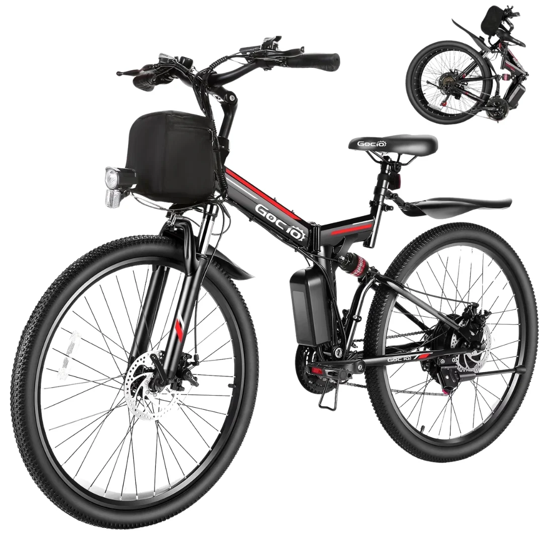 Gocio 500W 26" Adult Electric Bicycles Foldable Ebike