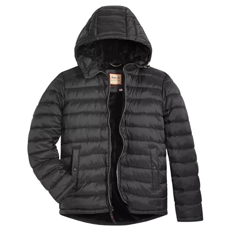 Hawke & Co. Men's Sherpa Lined Hooded Puffer Jacket