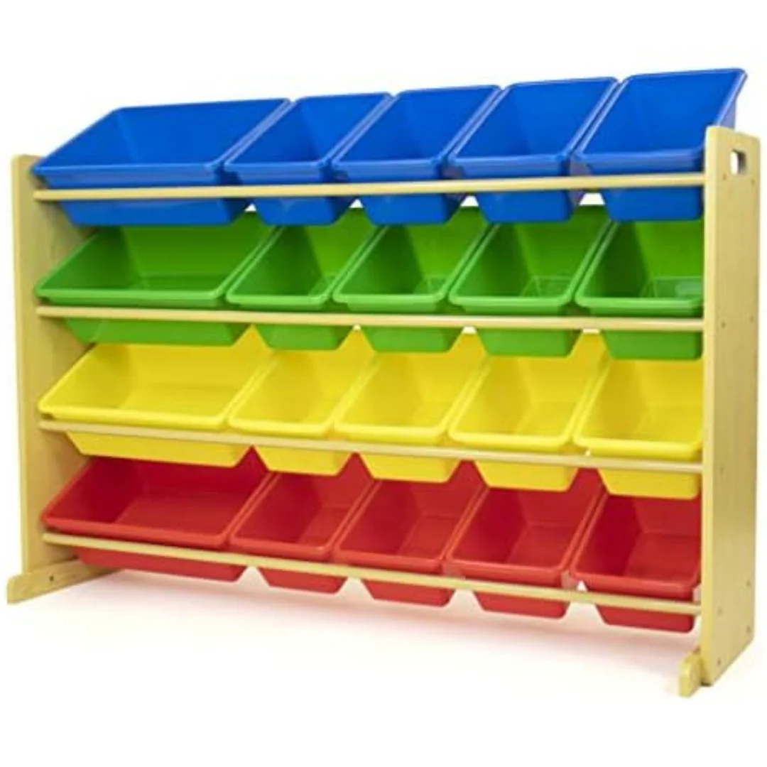 Humble Crew Extra-Large Toy Organizer with 20 Plastic Bins