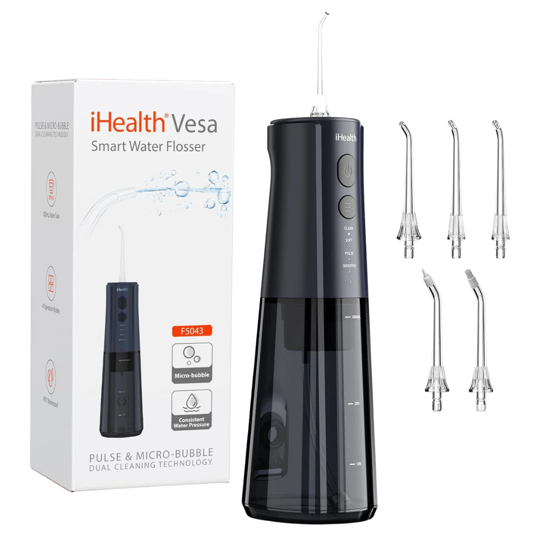 iHealth IPX7 Waterproof VESA Gentle Smart Water Flosser