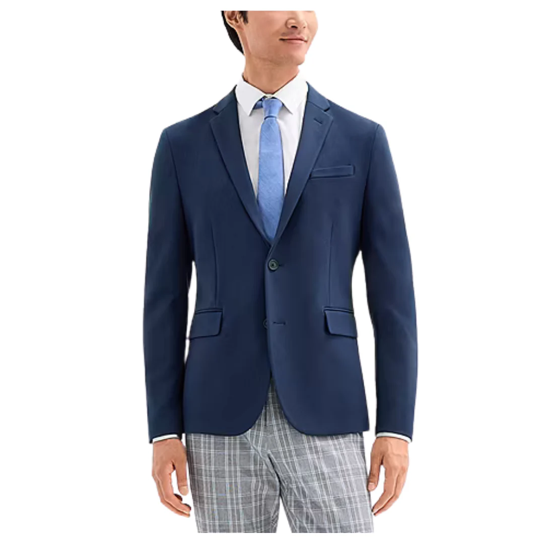 J. Ferrar Men's Knit Stretch Fabric Slim Fit Sport Coat
