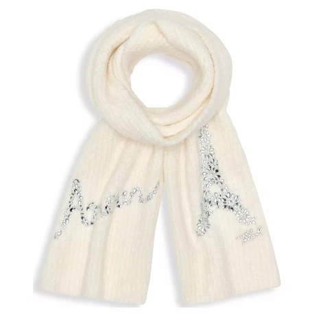 Karl Lagerfeld Paris Women's Embellished Scarf