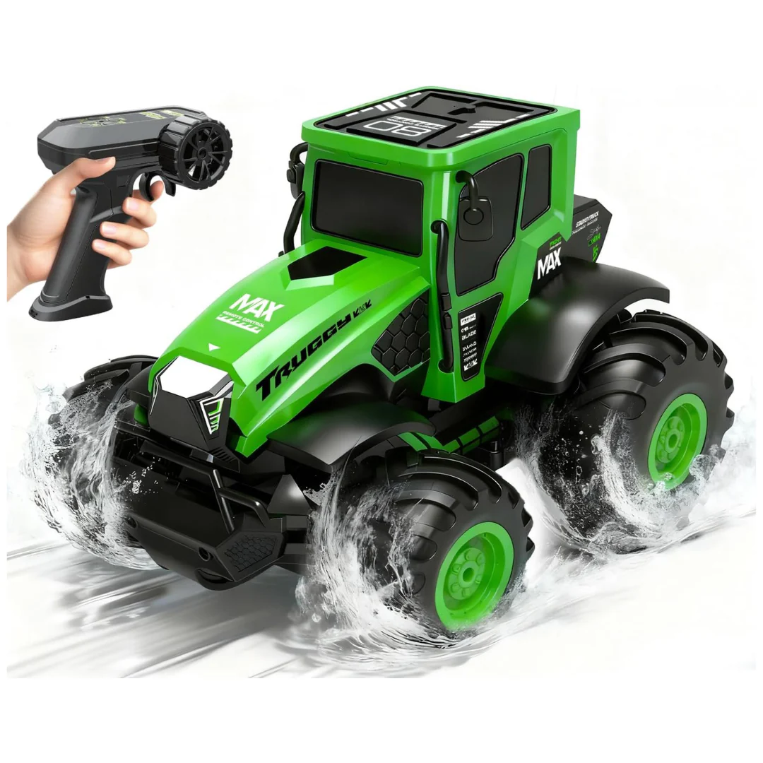 Kids 2.4 GHz 4WD 1:14 Amphibious RC Monster Truck Toys (2 Colors)