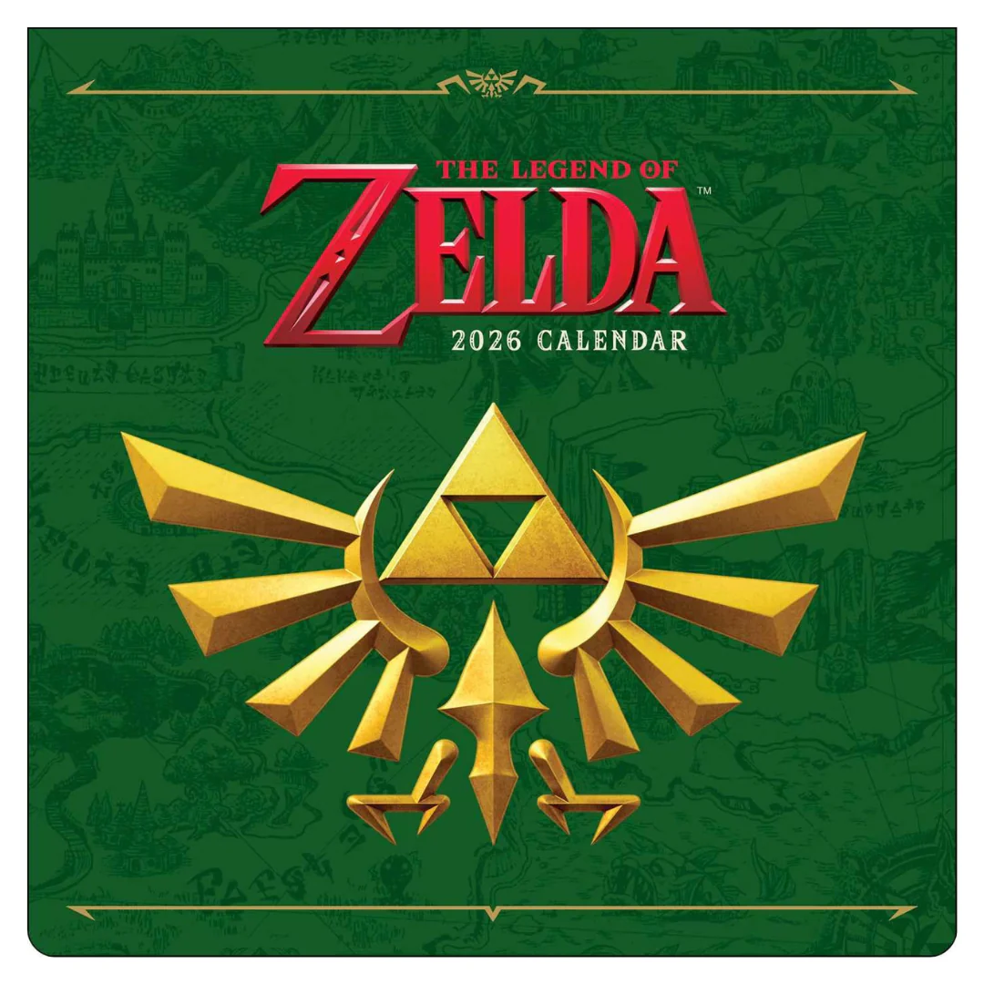 Legend Of Zelda 2026 Wall Calendar