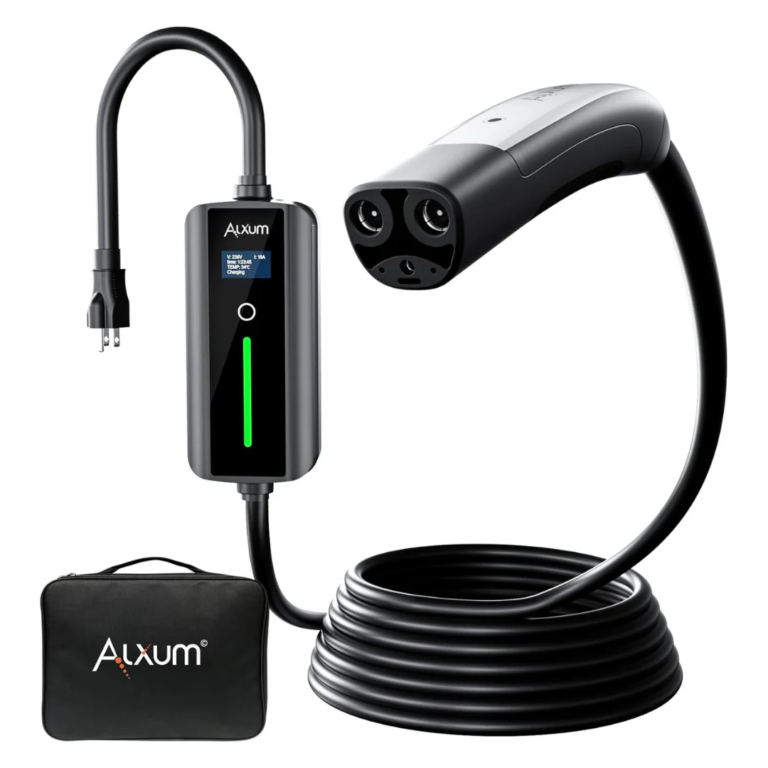 Level 1 EV 16A Tesla Mobile Charger With 16.4ft Wall Connector