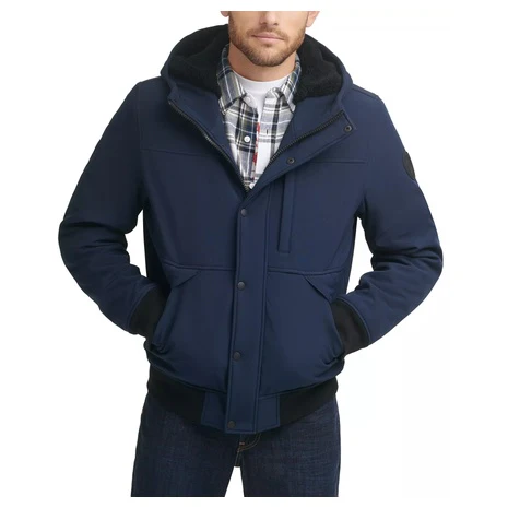 Levi's Men's Soft Shell Sherpa Lined Hooded Jacket
