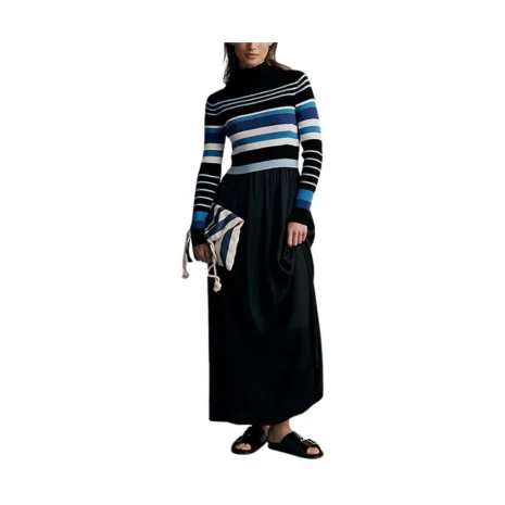Long Sleeve Twofer Maxi Dress