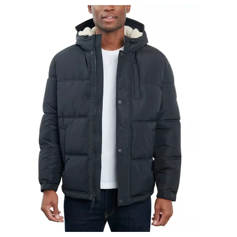 Lucky Brand Men's Fleece Lined Hooded Parka