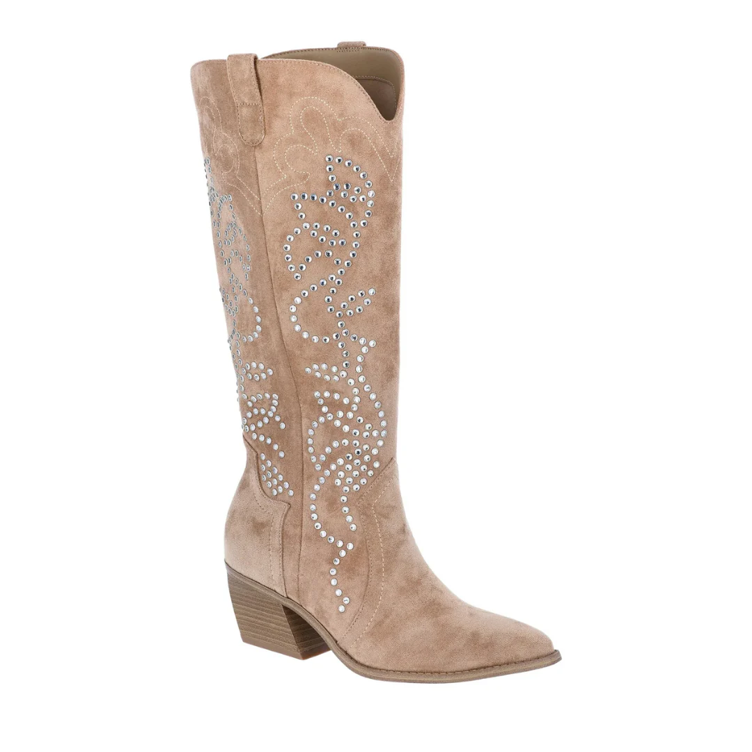 Madden NYC Women's Studded Western Boots