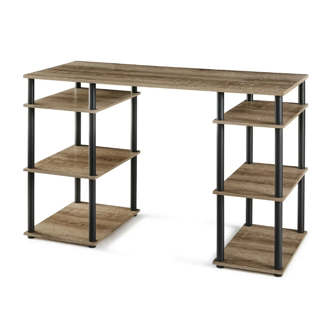Mainstays 6-Shelf No Tools Computer Desk