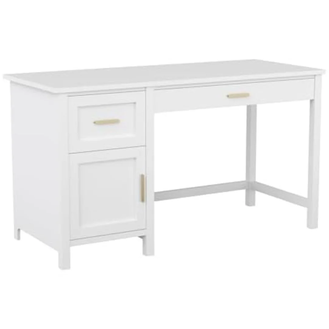 Martha Stewart Hutton Shaker Style Home Office Desk with Storage