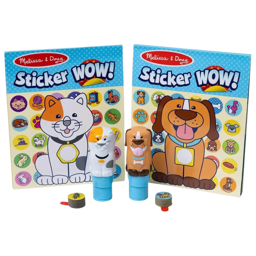 Melissa & Doug Sticker Wow ! Deluxe Pack-Cat & Dog