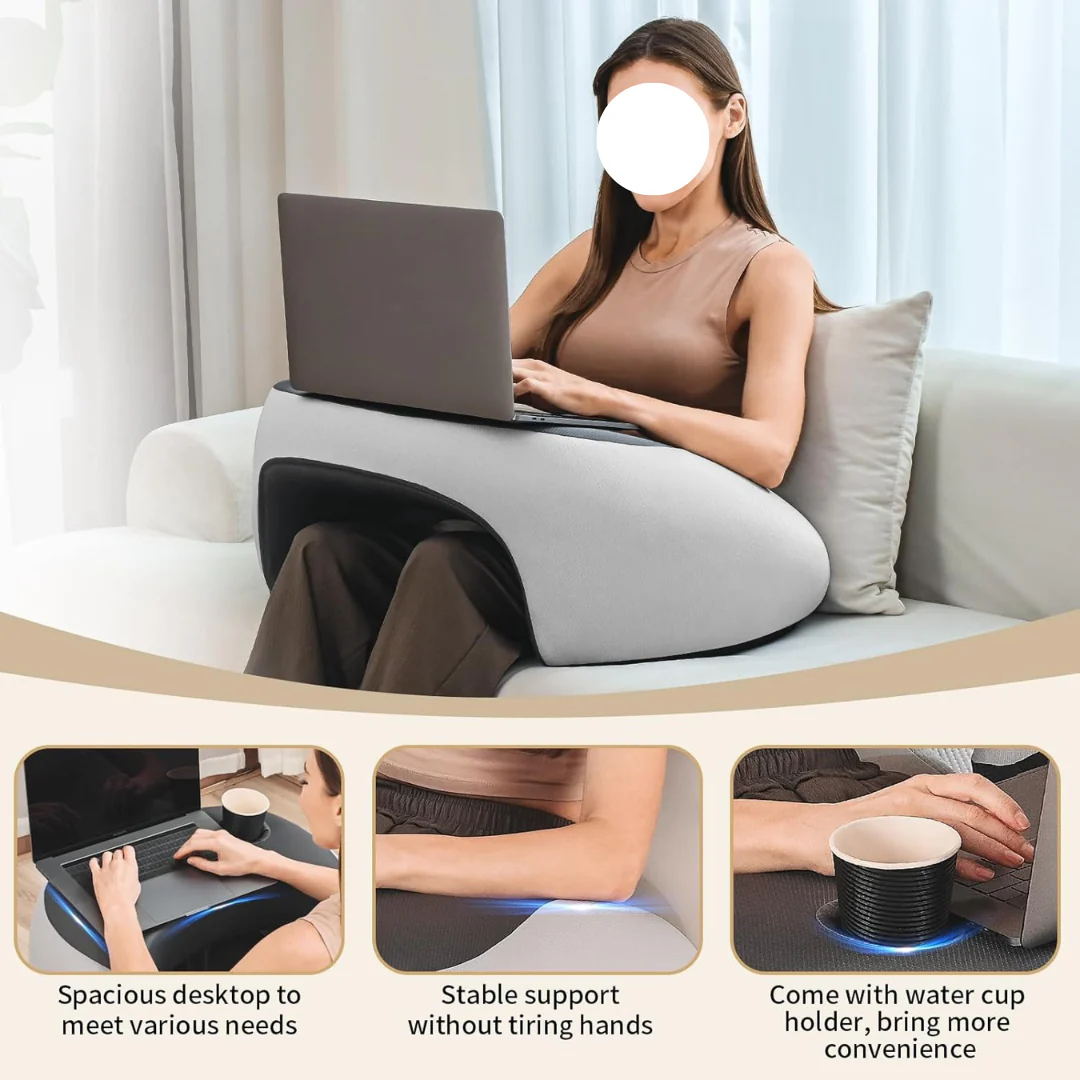 Memory Foam Lap Desk Arm Support Pillow