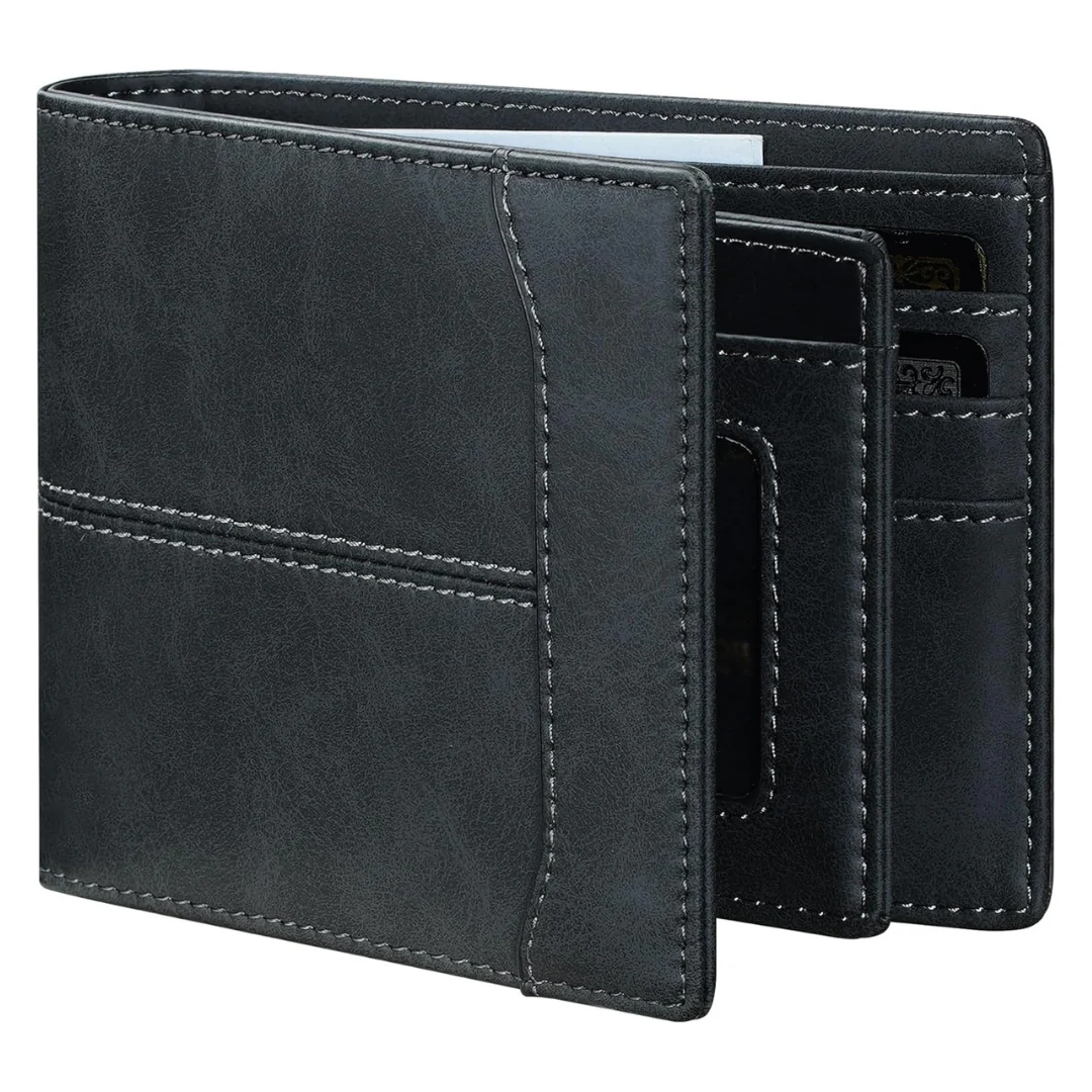 Men's Bifold Rfid Minimalist Leather Wallet (2 Colors)