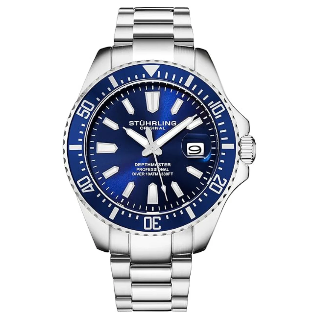 Men's Pro Dive Stainless Steel Sports Watch W/42 MM Case