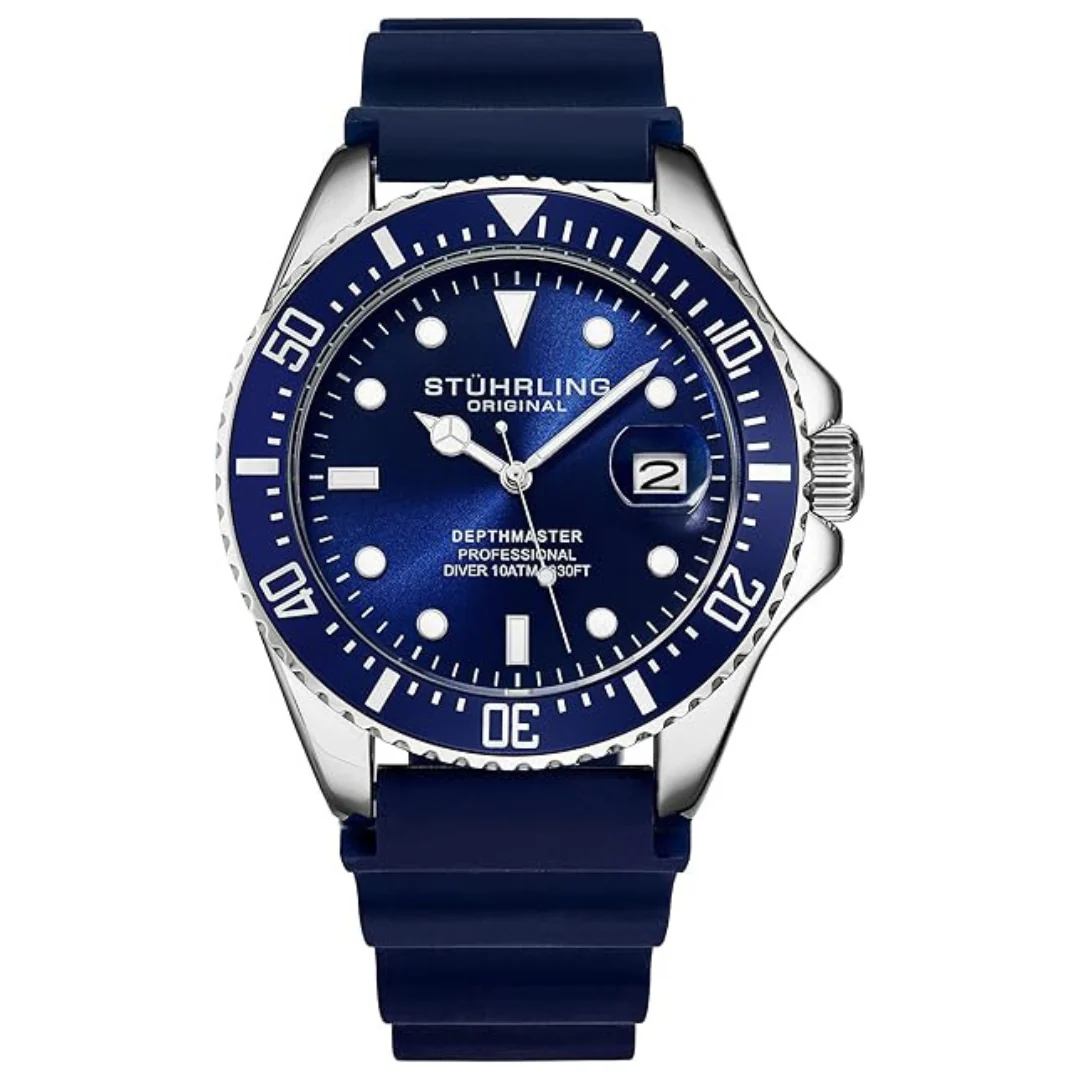 Men's Quartz Silver 42MM Water Resistant Watch