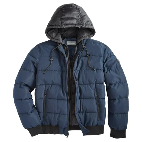 Michael Kors Men's Hooded Puffer Bomber Jacket