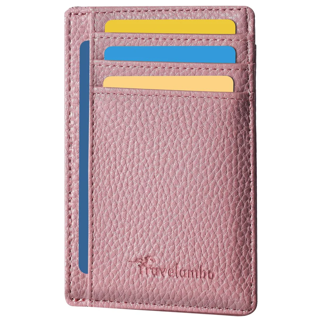 Minimalist Leather RFID Blocking Slim Wallet (Various)