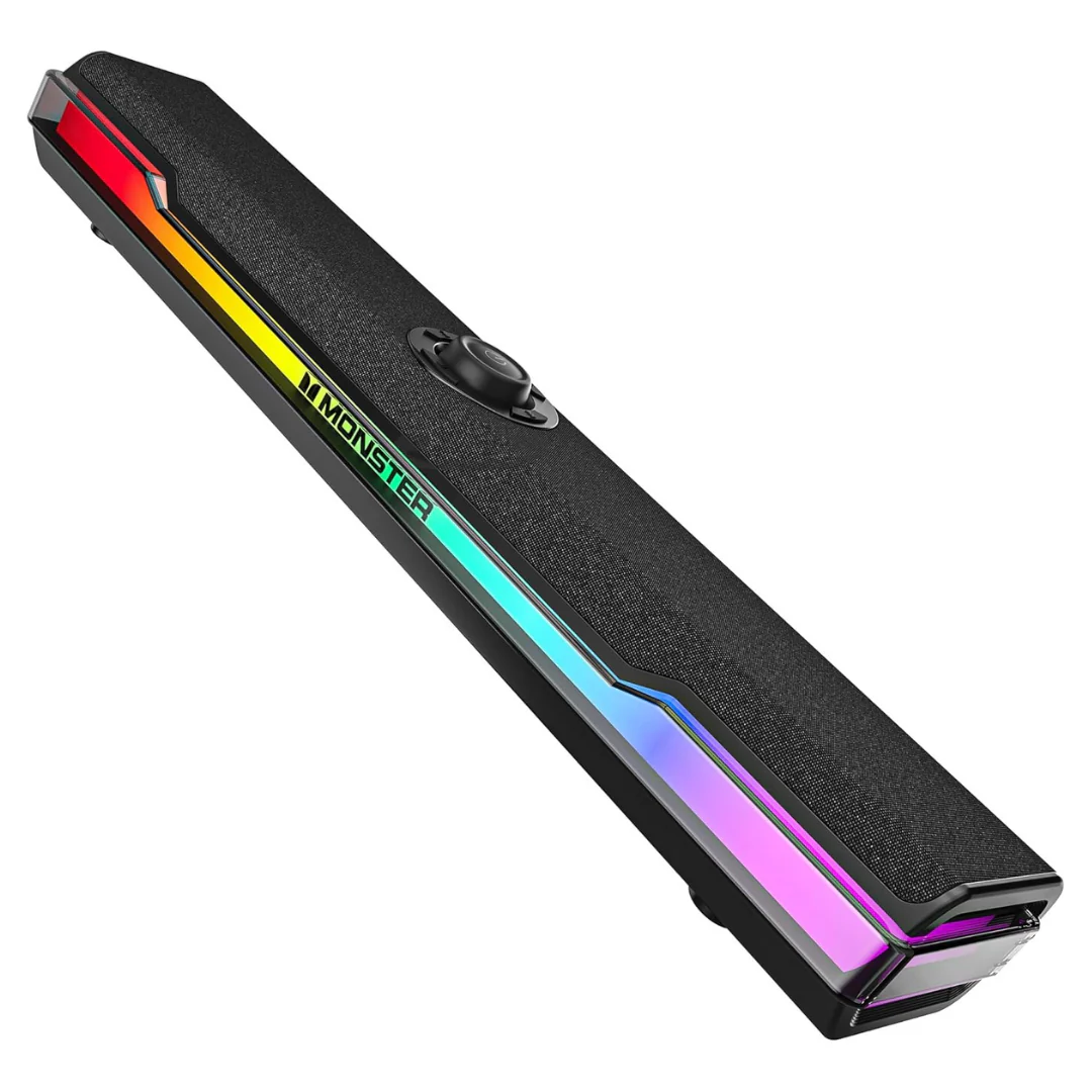 Monster S330 Computer Speaker Sound Bar With Dynamic RGB Light