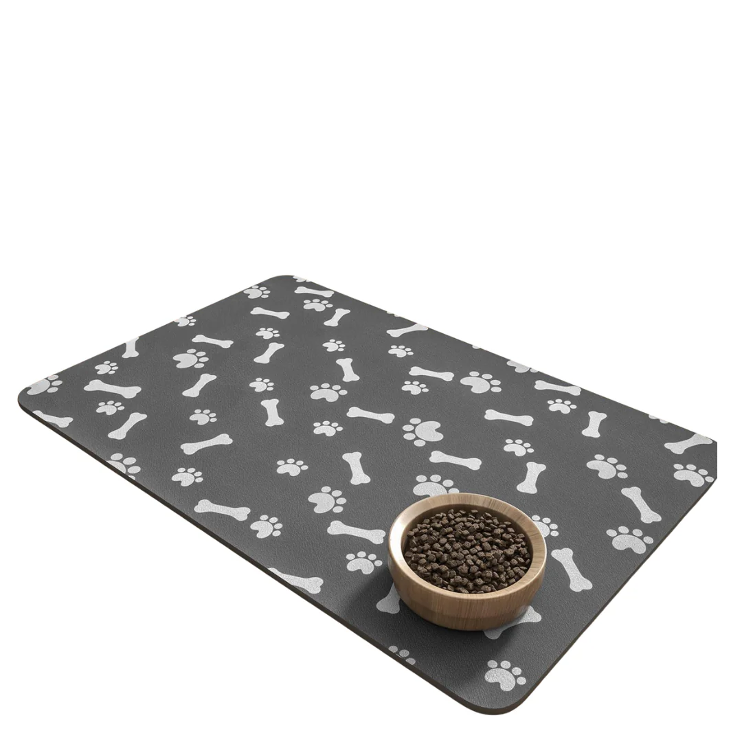 MontVoo 12'' x 19'' Quick-Dry Pet Feeding Mat