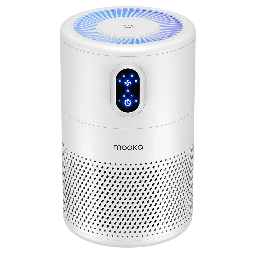 Mooka up to 1076ft H13 True Hepa Air Purifier With Night Light
