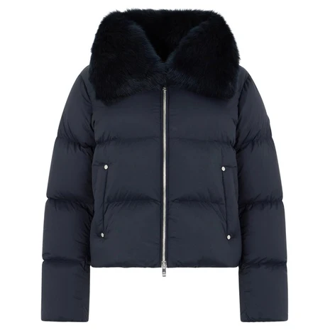 Moose Knuckles Women's Belle Dune Shearling Trim Puffer