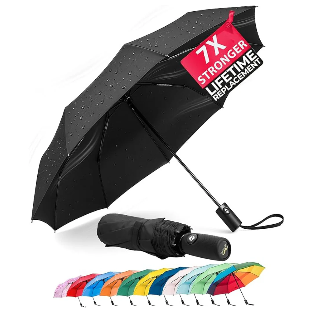 Mr. Pen Windproof Travel Automatic Compact Umbrella