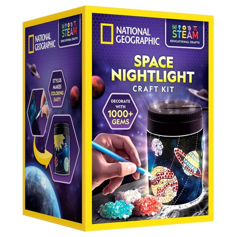 National Geographic DIY Solar System Diamond Painting Night Light Kit