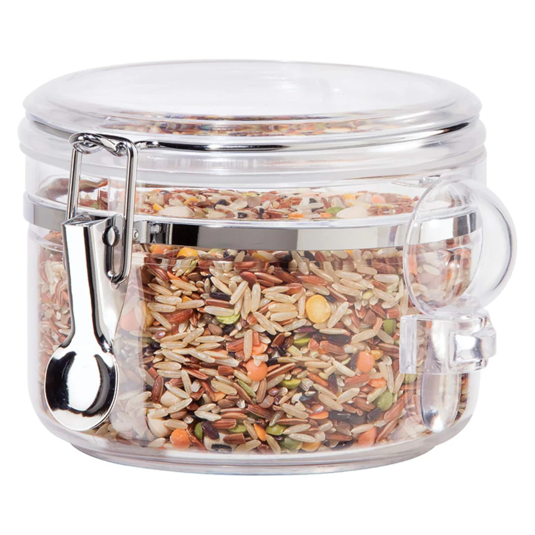 Oggi Clear Airtight Food Storage Containers & Herbs, 28 Oz