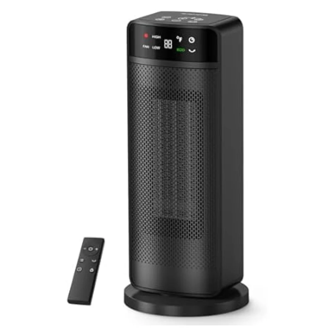 Oprunsy 1500W PTC Ceramic Electric Space Heater With Remote