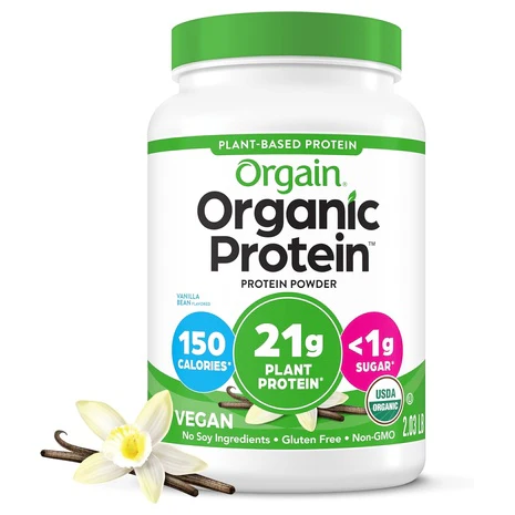 Orgain Organic Vegan Vanilla Bean Protein Powder (2lbs)