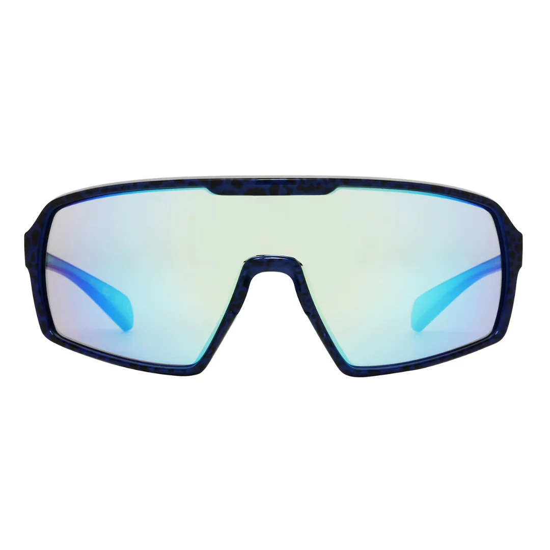Panama Jack x Foster Grant Blue Wrap-Around Unisex Sunglasses