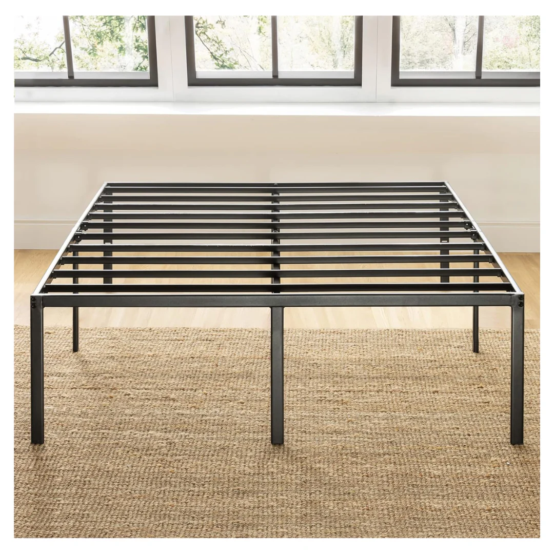 Queen Size 18" Best Price Mattress Metal Platform Bed