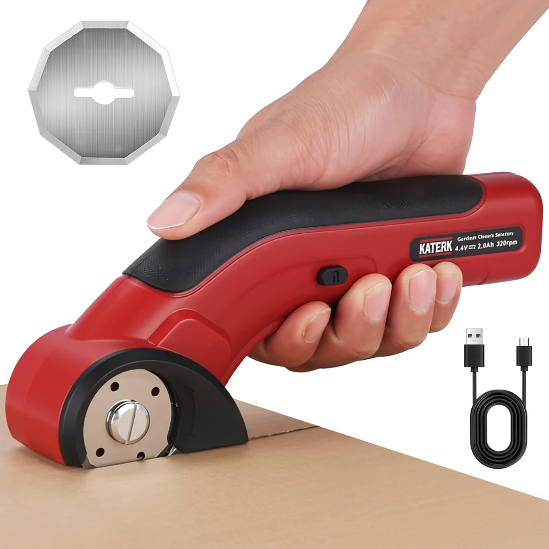 Rechargeable 4.4V Electric Cordless Cutter W/ 2-Pcs Blade