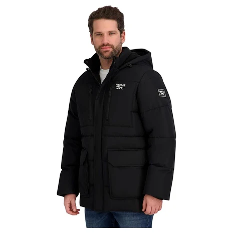 Reebok Men's Puffer Parka Heavyweight Jacket