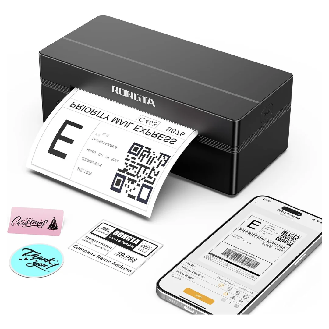 Rongta 4" x 6" Bluetooth Thermal Shipping Label Printer (RP425)