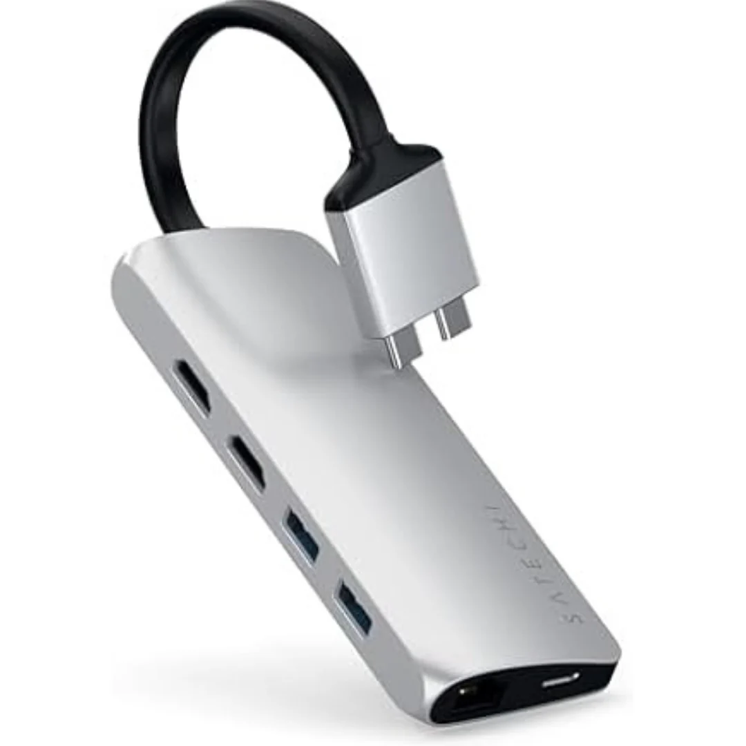 Satechi Type-C Dual Multimedia Adapter with Dual 4K HDMI